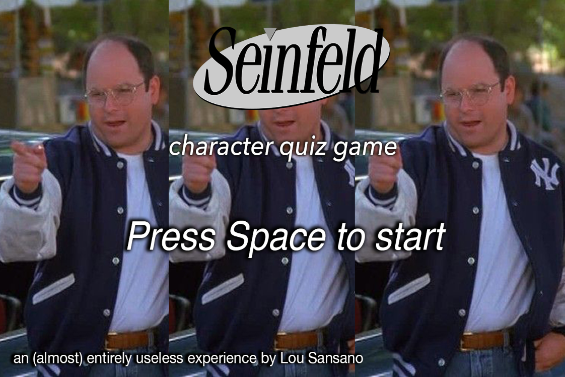 Seinfeld Game Homescreen